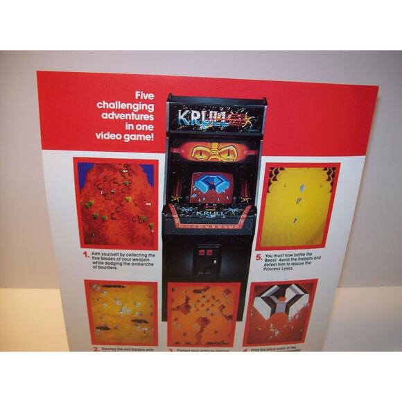Krull Arcade FLYER Original Unused 1983 Video Game Movie Vintage Art Retro Promo - Picture 4 of 6